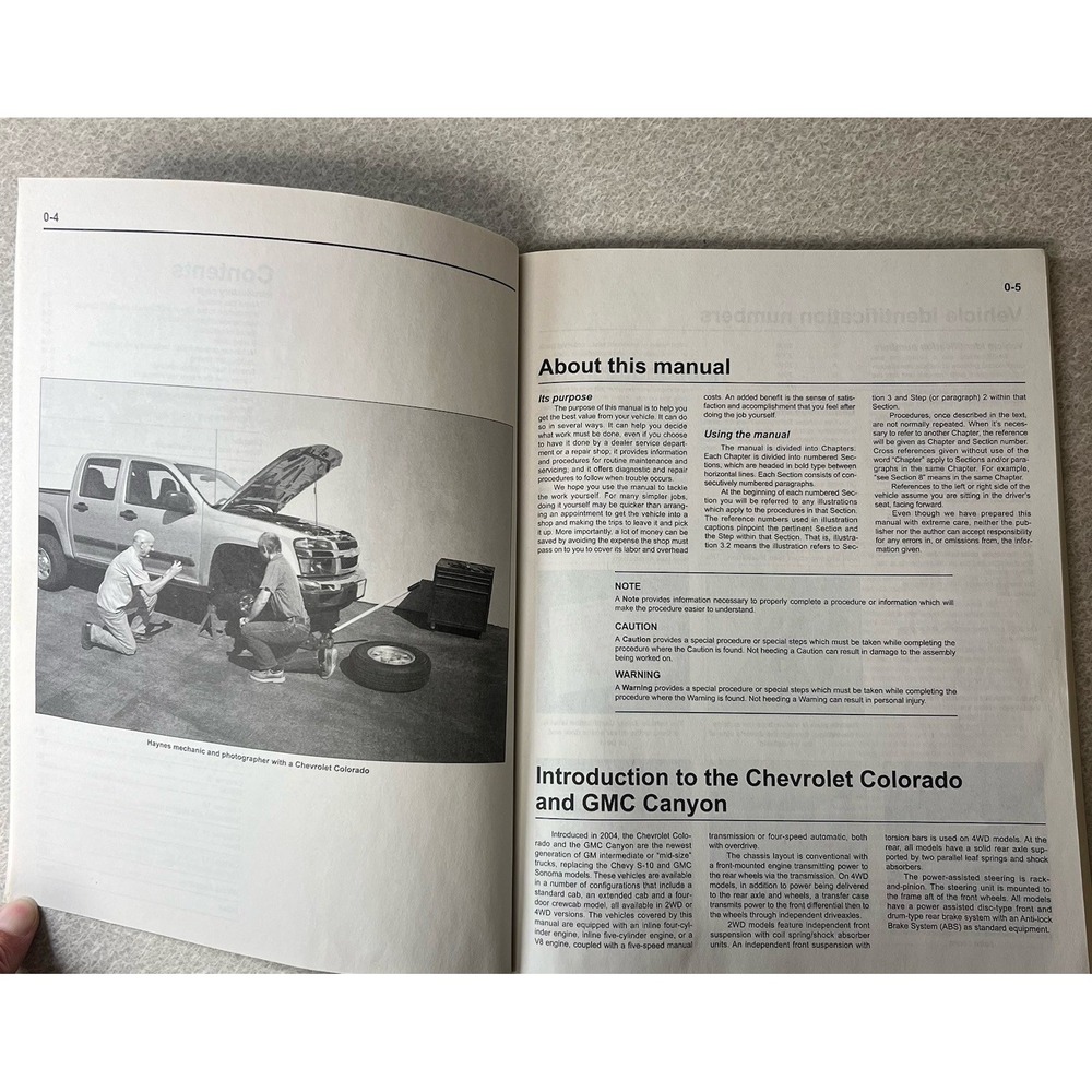 PRINTED BOOK 04-12 Chevy Colorado GMC Canyon Haynes Repair Service Manual - Picture 8 of 9